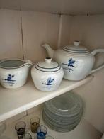 Servies vintage blauw 11 delig, Antiek en Kunst, Ophalen
