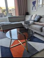 MADE | Haku Salontafel Rookglas en Messing, Huis en Inrichting, Tafels | Salontafels, Ophalen, 50 tot 100 cm, Rond, 50 tot 100 cm