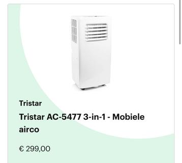 Tristar AC-5477 Mobiele Airco 3-in-1 beschikbaar voor biedingen