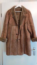 Vintage Lammy coat, echt suède., Kleding | Dames, Jassen | Winter, Gedragen, Ophalen of Verzenden, Bruin