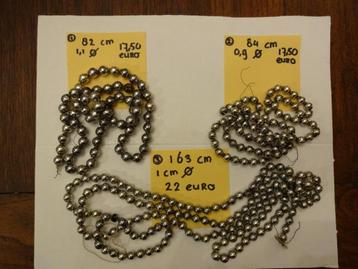 antieke oude kerstboomslingers kralensnoer ketting glas  beschikbaar voor biedingen