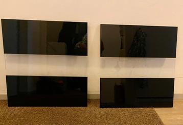 IKEA Besta wandkast frontjes glas en mdf