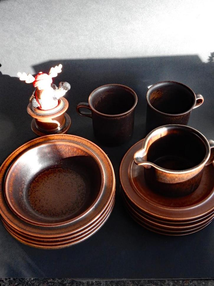 Vintage Arabia Ruska Ulla Procopé diverse delen 1960, Antiek en Kunst, Antiek | Servies los, Ophalen of Verzenden