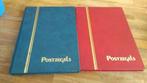 2 postzegelverzqmelboeken rood is leeg blauw zie foto,s, Ophalen of Verzenden, Nederland