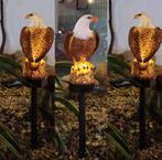 Lichtgevende Adelaar / Solar Tuinlamp / Vogel Tuinbeeld, Ophalen of Verzenden, Nieuw, Kunststof, Dierenbeeld