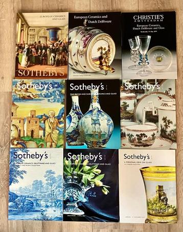 27 catalogi Sotheby’s Christie’s Delfts Meissen Amstel Mol beschikbaar voor biedingen