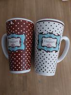 2 leuke mokken voor chocolademelk, Nieuw, Ophalen of Verzenden, Overige stijlen, Kop(pen) en/of Schotel(s)