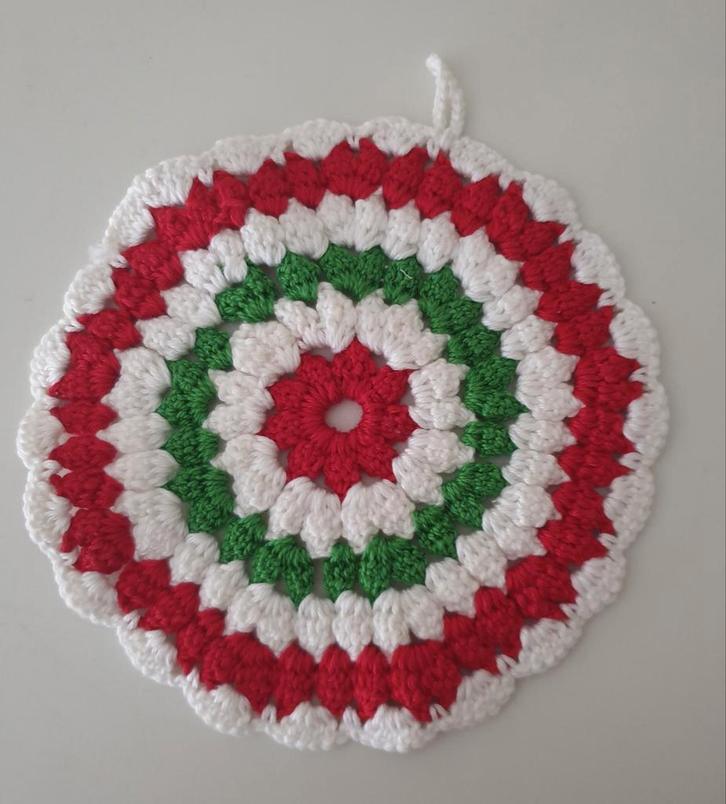 Doily. Pannenlap. Onderzetter. Gehaakt. Ø 14 cm., Huis en Inrichting, Keuken | Textiel, Nieuw, Ophalen of Verzenden