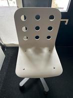 Houten IKEA Jules bureaustoel - Wit, in hoogte verstelbaar, Huis en Inrichting, Bureaustoelen, Ophalen, Zo goed als nieuw, Wit