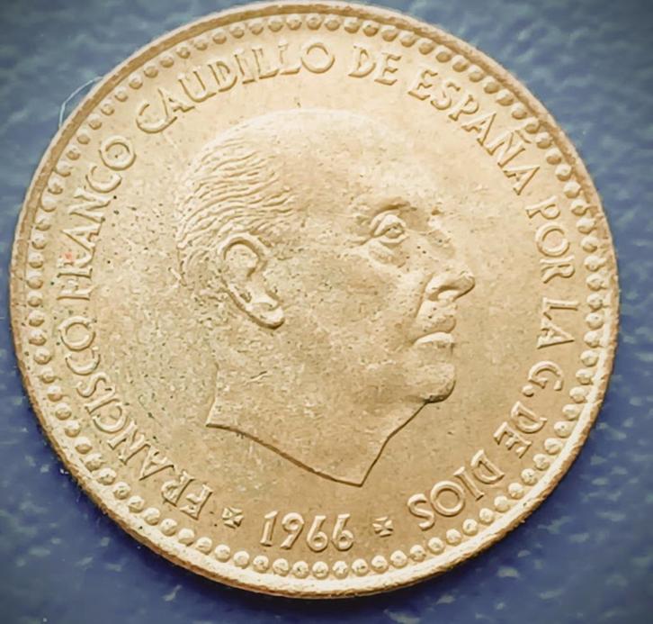 SPANJE 1 Peseta - 1970 (type 1966), Postzegels en Munten, Munten | Europa | Niet-Euromunten, Losse munt, Overige landen, Verzenden