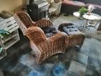 nog mooie rieten stoel, Huis en Inrichting, Stoelen, Ophalen, Gebruikt, Bruin, Eén