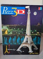 Zgan eiffeltoren 3d puzzel van MB, Ophalen of Verzenden, 500 t/m 1500 stukjes, Zo goed als nieuw, Rubik's of 3D-puzzel