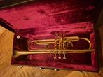 Bb trompet, Muziek en Instrumenten, Ophalen of Verzenden, Gebruikt, Bes-trompet, Met koffer