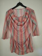 Kleurig shirt met waterval hals -maat M/38- met 3/4 mouwen, Kleding | Dames, T-shirts, Maat 38/40 (M), Overige kleuren, Ophalen of Verzenden