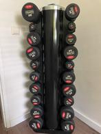 Complete dumbbell set met rek (1-30kg) VERHUIZING MOET WEG!, Sport en Fitness, Fitnessmaterialen, Ophalen of Verzenden, Zo goed als nieuw