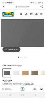 IKEA VOXTORP ladefront donkergrijs 60x40, Ophalen, 25 tot 50 cm, Minder dan 100 cm