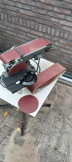 Zeer nette bandschuurmachine met schurrschijf, Doe-het-zelf en Verbouw, Gereedschap | Schuurmachines, Ophalen, Zo goed als nieuw