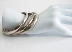 3 Zilveren slavenarmbanden, Gebruikt, ., Ophalen of Verzenden, .