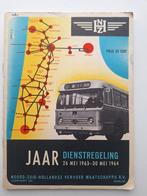 N.Z.H. HAARLEM JAARDIENSTREGELING 1963-1964, Ophalen of Verzenden, Gebruikt, Bus of Metro, Boek of Tijdschrift