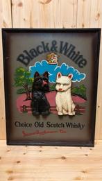 Vintage Black & White Whisky Reclamebord, Antiek en Kunst, Ophalen
