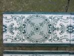 70 Art nouveau randtegels met donkergroene afbeelding, Antiek en Kunst, Ophalen