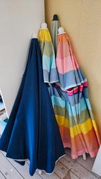 4 Parasols - Multicolor, Groen & Blauw - 1.8m, Tuin en Terras, Parasols, Ophalen, Gebruikt, 1 tot 2 meter, Stokparasol