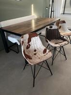 Eettafel met 3 stoelen, Huis en Inrichting, Stoelen, Ophalen, Gebruikt, Overige kleuren, Drie