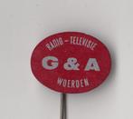 Woerden G&A Radio Televisie speldje, Gebruikt, Niet vindbaar, Niet vindbaar, Speldje of Pin