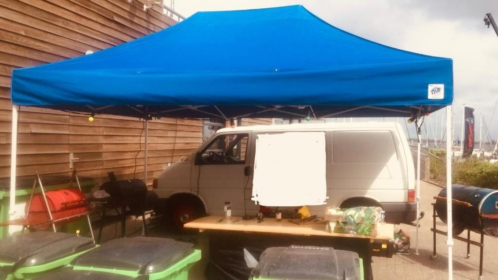 Eazy-up tent (Marktkraam/verkoopstand/partytent) 4 x 3 m., Tuin en Terras, Partytenten, Zo goed als nieuw, Partytent, 2 meter of meer