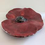 Grote klaproos van keramiek - Wandbord / Kunst - 40 cm, Sieraden, Tassen en Uiterlijk, Broches, Ophalen, Nieuw, Overige materialen