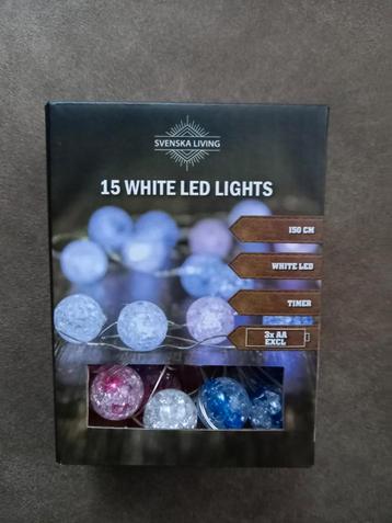 Mooie lampjes / licht slinger / white led lights,nieuw! beschikbaar voor biedingen