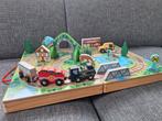 Houten Treinbaan in koffer, Ophalen of Verzenden, Zo goed als nieuw, Jongen of Meisje