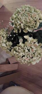 Mooie Kunstbloemen Hortensia Boeket, Huis en Inrichting, Ophalen of Verzenden, Zo goed als nieuw, Binnen