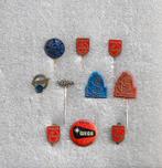 9 speldjes (2 emaille ) en 1 button van radio, Ophalen of Verzenden, Gebruikt, Overige onderwerpen, Speldje of Pin