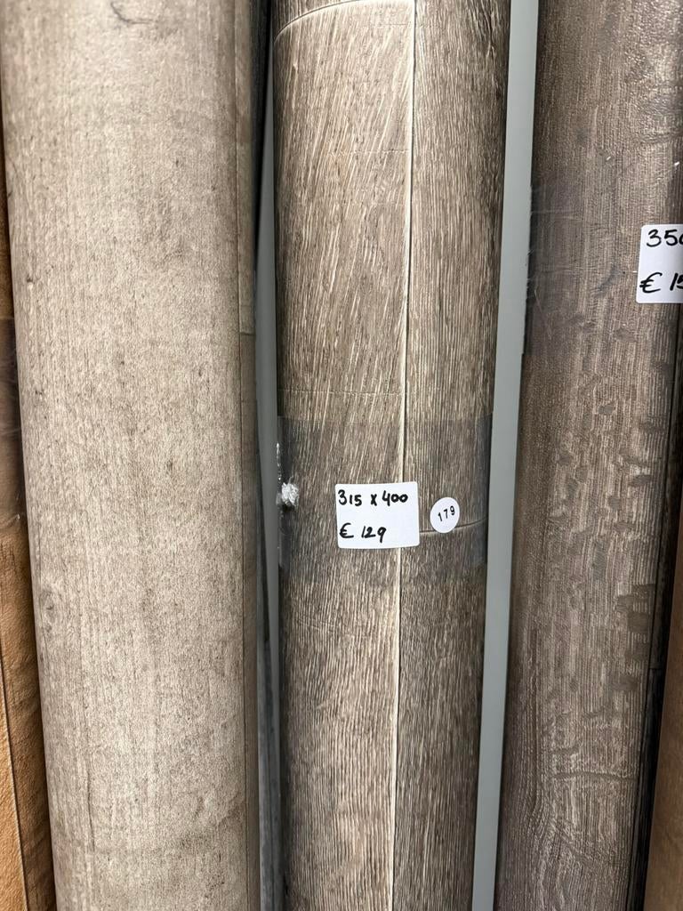 Grijsbruin Eiken Vinyl Restpartij | 3,15x4,00mtr, Huis en Inrichting, Stoffering | Vloerbedekking, Ophalen, Nieuw, Nvt, Nvt
