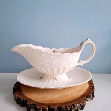 Spode's Jewel Copeland 'Billingsley Rose', sauskom beschikbaar voor biedingen