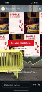 GEZOCHT: harper and yve sample sale vrijdag 14 nov 10 uur, Tickets en Kaartjes, Twee personen