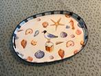 Decoratief dienblad met maritiem thema, Huis en Inrichting, Woonaccessoires | Dienbladen, Verzenden, Zo goed als nieuw, Ovaal
