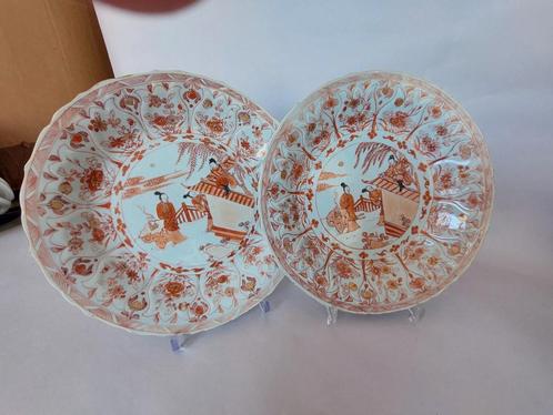Antiek Chinees Kangxi Porselein "Melk en Bloed" Borden, Antiek en Kunst, Antiek | Porselein, Ophalen of Verzenden