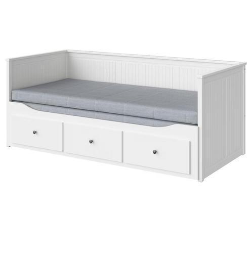 2x Hemnes bed ikea, Huis en Inrichting, Slaapkamer | Bedden, Zo goed als nieuw, Tweepersoons, 80 cm, 200 cm, Hout, Wit, Ophalen