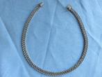 Antiek halssieraad in gevlochten zilver 835 karaat, Sieraden, Tassen en Uiterlijk, Antieke sieraden, Ophalen of Verzenden, Zilver