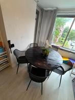 Ronde tafel en stoelen - stevige constructie, Ophalen, Gebruikt, Rond, Metaal