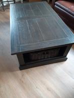 Houten salontafel met opbergruimte, Huis en Inrichting, Tafels | Salontafels, Ophalen, 100 tot 150 cm, 50 tot 100 cm, Landelijk