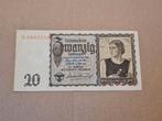 Duits biljet 20 Reichsmark Tweede Wereldoorlog, Ophalen of Verzenden, Duitsland