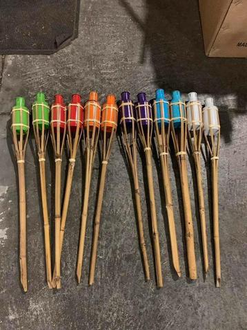 Partij Tuinfakkels / Bamboo fakkel / 110 stuks / 60 cm beschikbaar voor biedingen