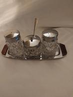 Prachtige vintage 5-delige condimentset, Antiek en Kunst, Ophalen of Verzenden