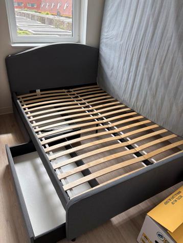 IKEA HAUGA bedframe 160x200cm (met opbergruimte) - afbeelding 4
