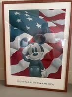 Poster Mickey Mouse in lijst met glas, Huis en Inrichting, Ophalen, Zo goed als nieuw, Hout, 50 tot 75 cm