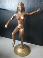 Koperen Egyptisch Farao Beeld - 26cm, Ophalen of Verzenden