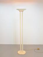 Vintage vloerlamp Maison Le Dauphin travertin regency ’80s, 150 tot 200 cm, Gebruikt, Ophalen of Verzenden, Metaal